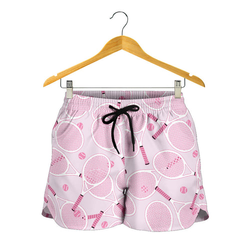 Tennis Pattern Print Design 02 Women Shorts
