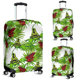 Green Red Frog Pattern Luggage Covers