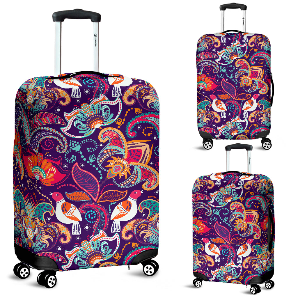 Indian Pattern Background Luggage Covers