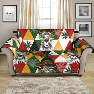 Cool Camel Leaves Pattern Loveseat Couch Cover Protector