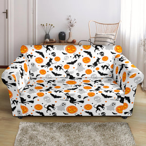 Halloween Pattern Loveseat Couch Slipcover