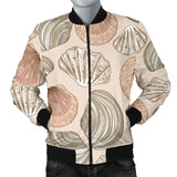 Shell Pattern Background Men Bomber Jacket