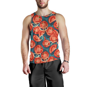 Tomato Pattern Background Men Tank Top