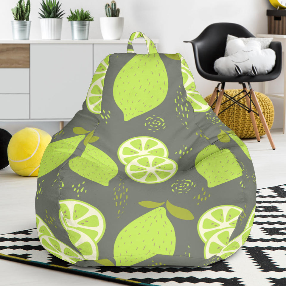 Lime Pattern Theme Bean Bag Cover