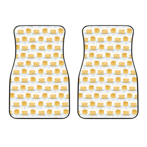 Pancake Pattern Print Design 01 Front Car Mats