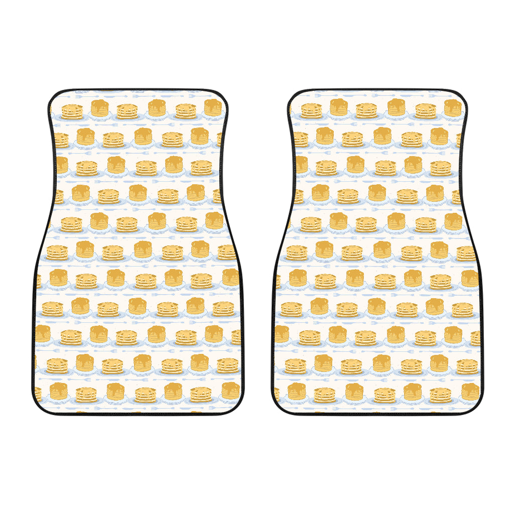 Pancake Pattern Print Design 01 Front Car Mats