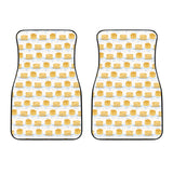 Pancake Pattern Print Design 01 Front Car Mats