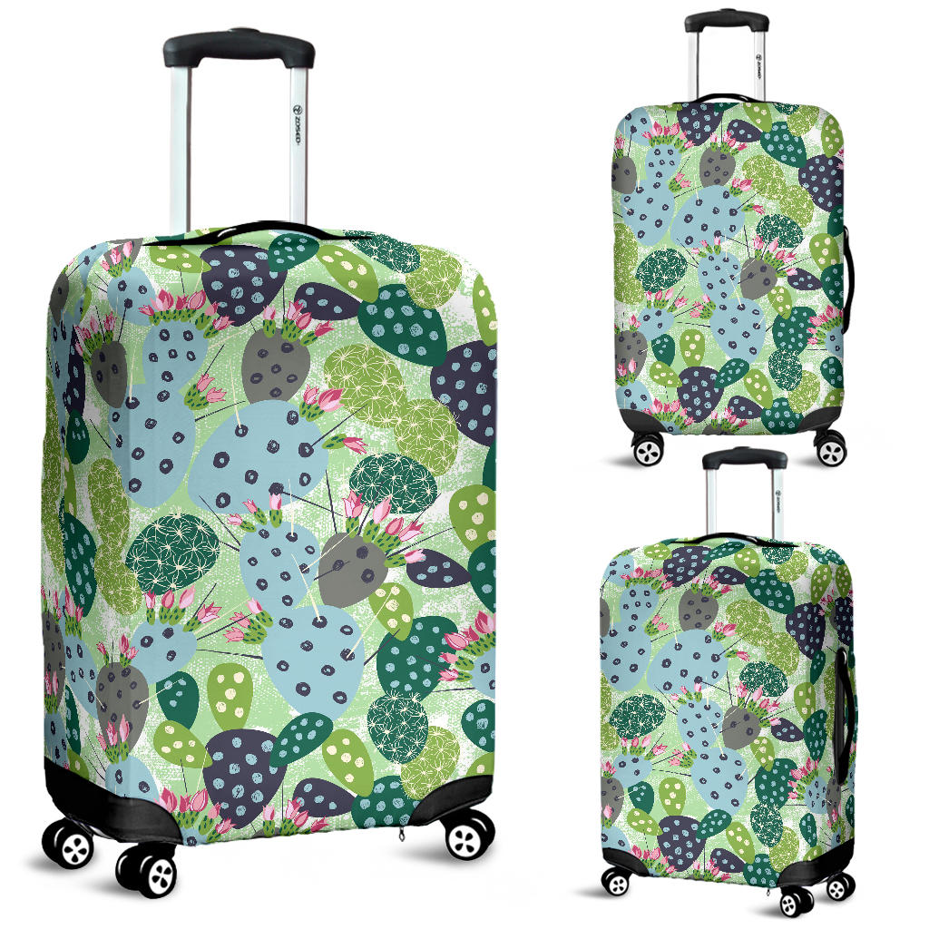 Cactus Pattern Background Luggage Covers