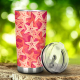 Starfish Red Theme Pattern Tumbler