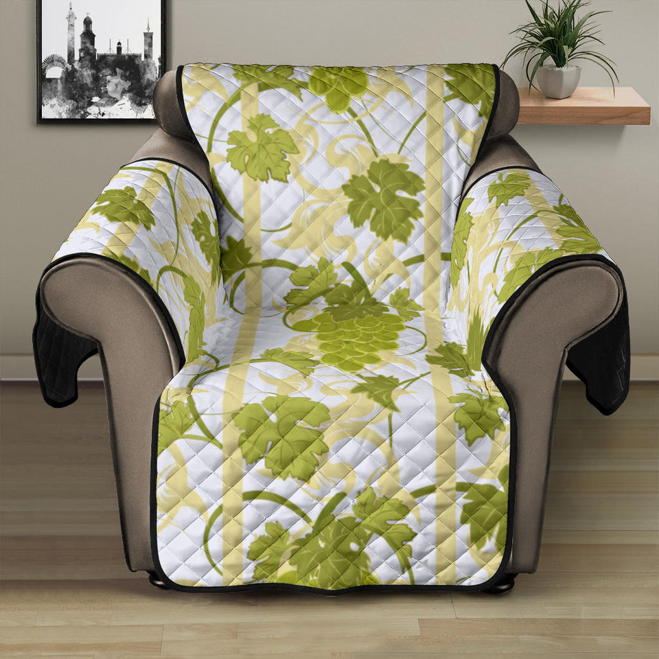 Grape Pattern Background Recliner Cover Protector