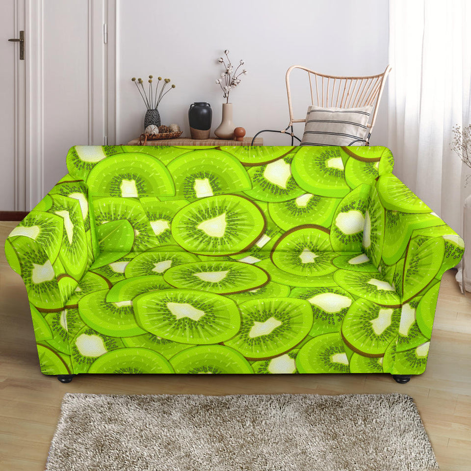 Sliced Kiwi Pattern Loveseat Couch Slipcover