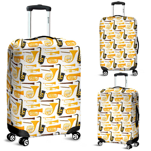 Saxophone Theme Pattern Luggage Covers