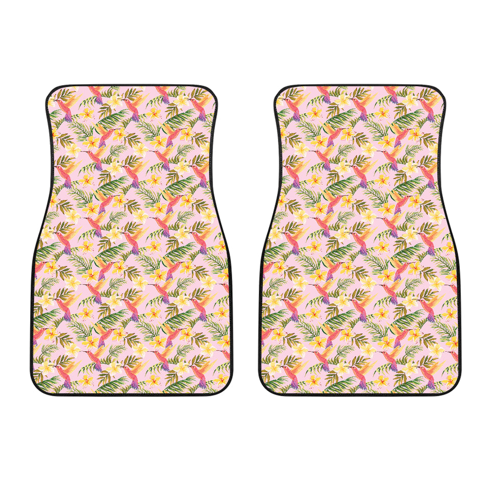 Hummingbird Pattern Print Design 03 Front Car Mats