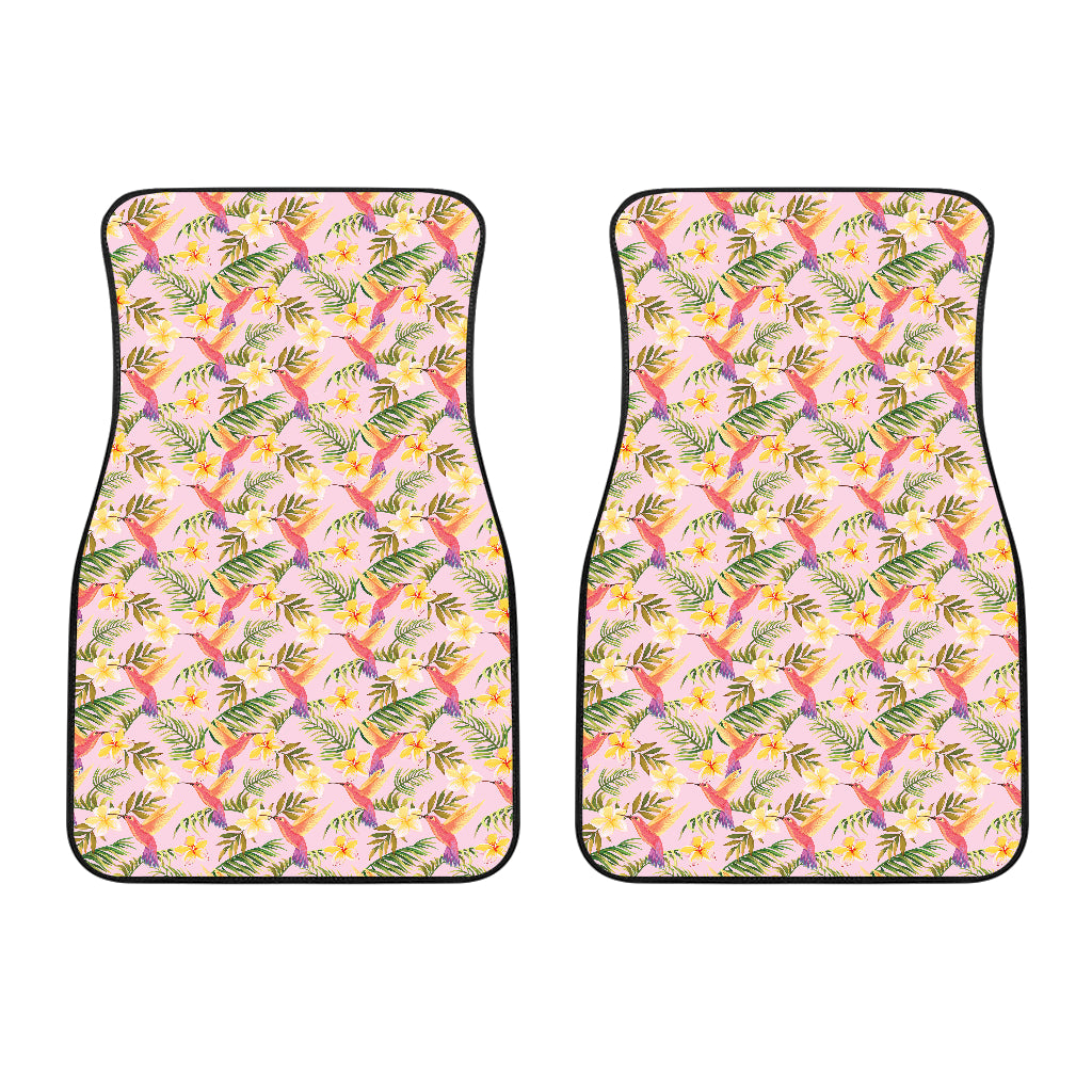 Hummingbird Pattern Print Design 03 Front Car Mats