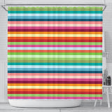 Rainbow Pattern Shower Curtain Fulfilled In US