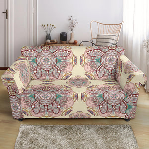 Sea Turtle Tribal Pattern Loveseat Couch Slipcover