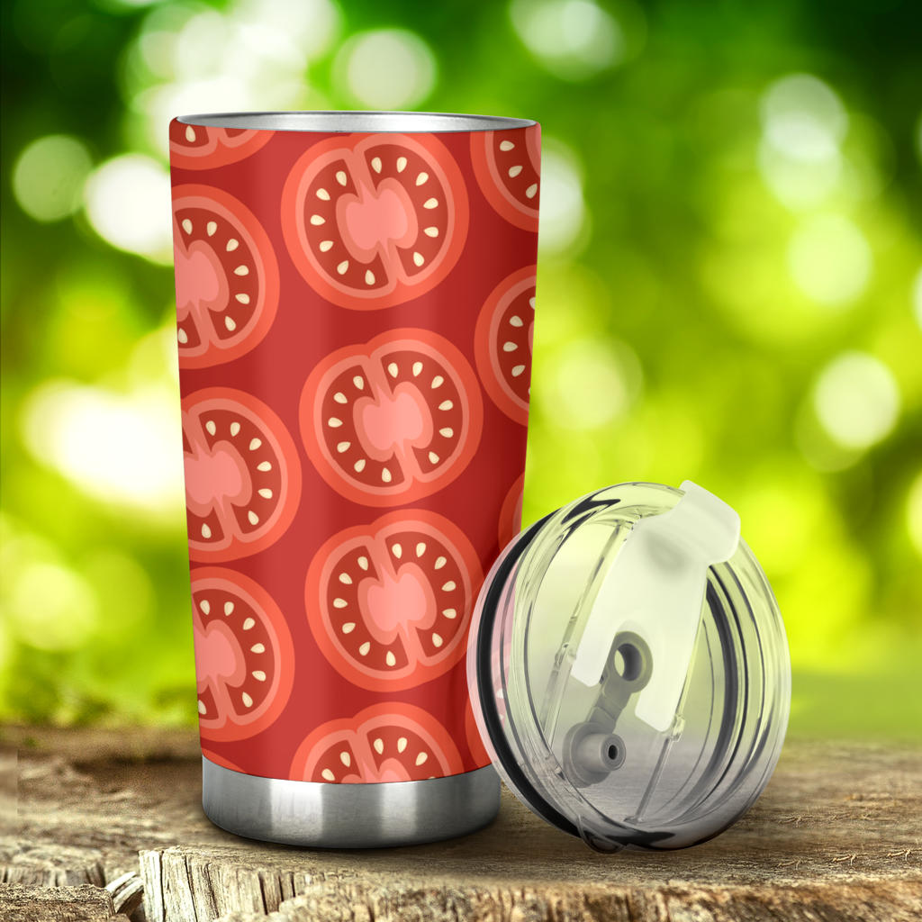 Sliced Tomato Pattern Tumbler