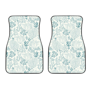 Coral Reef Pattern Print Design 02 Front Car Mats