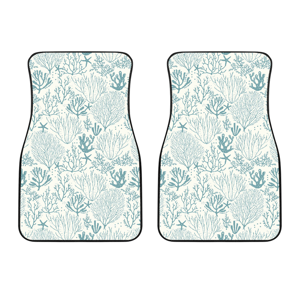 Coral Reef Pattern Print Design 02 Front Car Mats