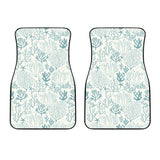 Coral Reef Pattern Print Design 02 Front Car Mats