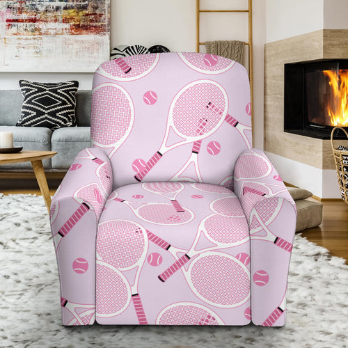 Tennis Pattern Print Design 02 Recliner Chair Slipcover