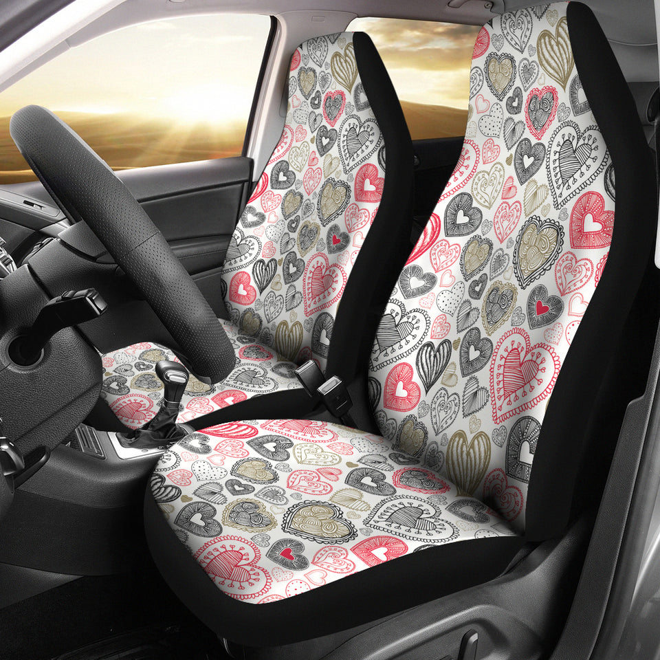 Heart Tribal Pattern Universal Fit Car Seat Covers