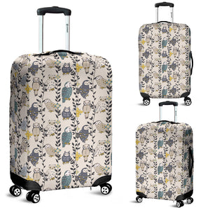 Owl Pattern Background Luggage Covers