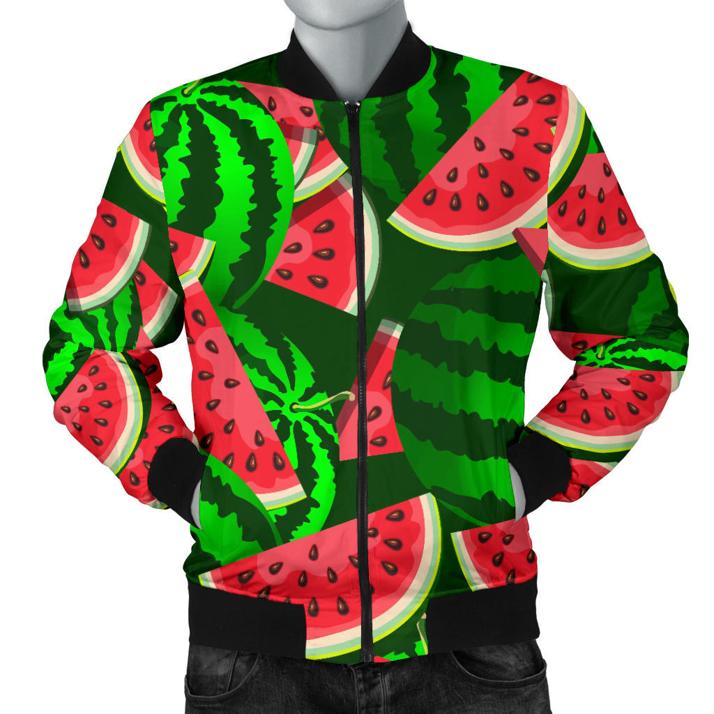 Watermelon Pattern Theme Men Bomber Jacket