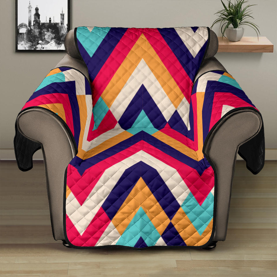 Zigzag Chevron Pattern Background Recliner Cover Protector