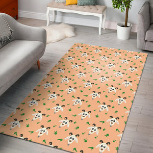 Goat Glass Pattern Area Rug