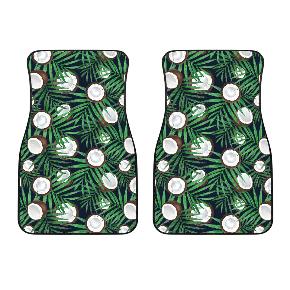 Coconut Pattern Print Design 01 Front Car Mats