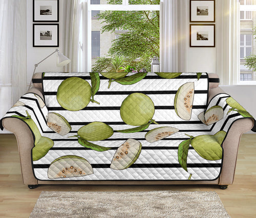 Guava Pattern Stripe background Sofa Cover Protector