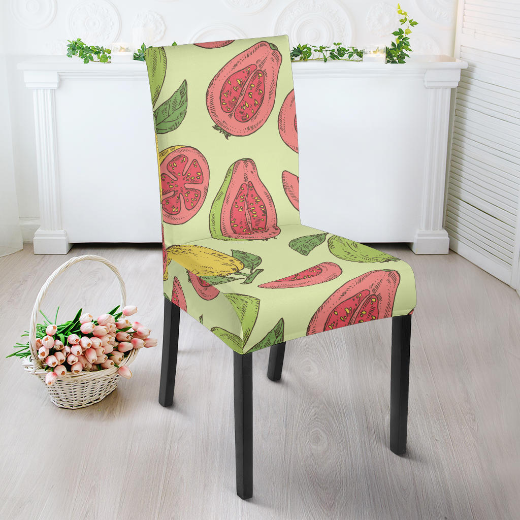 Guava Pattern Background Dining Chair Slipcover