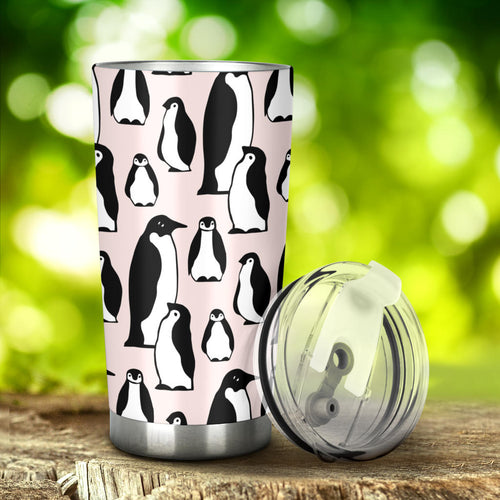 Penguin Pattern Background Tumbler