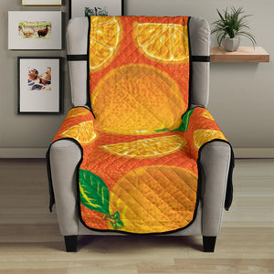 Orange Pattern background Chair Cover Protector