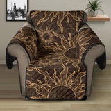 Sun Pattern Theme Recliner Cover Protector