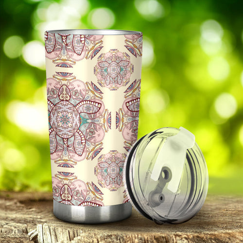 Sea Turtle Tribal Pattern Tumbler