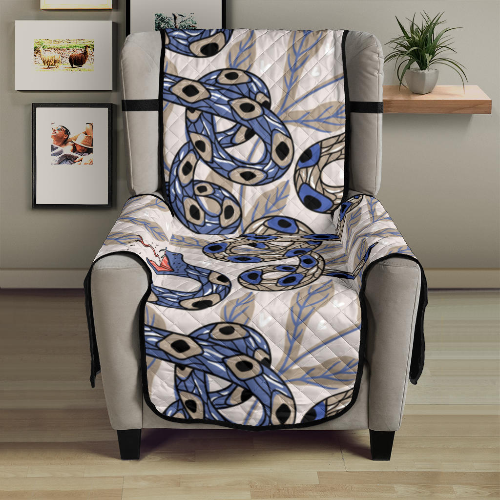 Snake Leaves Pattern Chair Cover Protector