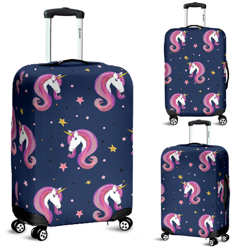 Unicorn Head Pattern Luggage Covers