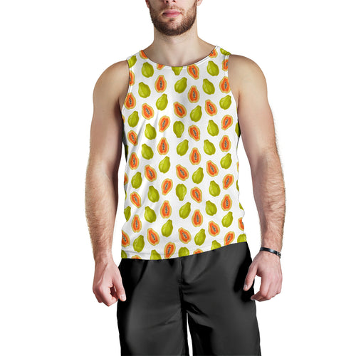 Papaya Pattern Theme Men Tank Top