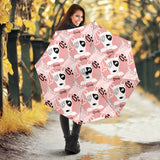 Bull Terrier Pattern Print Design 03 Umbrella