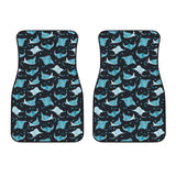 Stingray Pattern Print Design 04 Front Car Mats