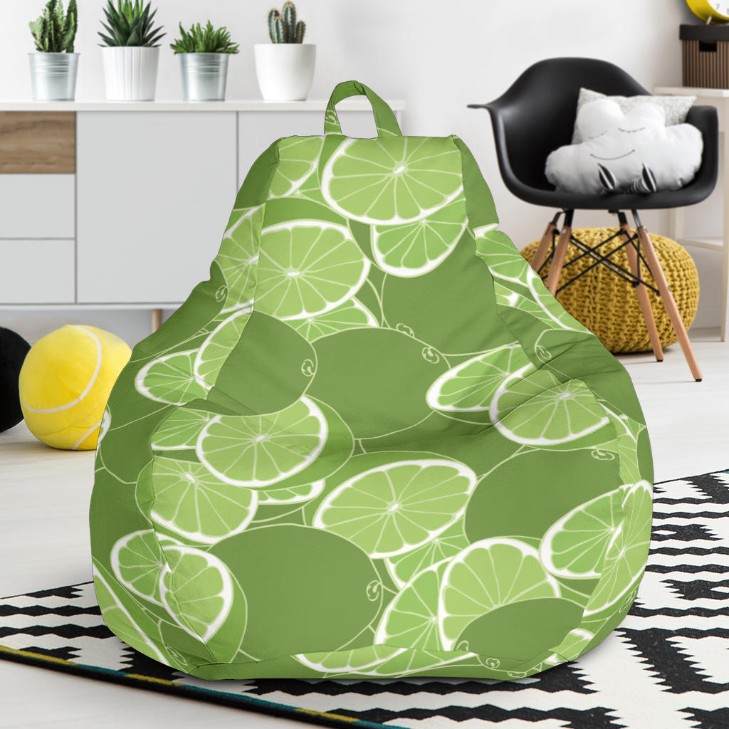 Lime Pattern Background Bean Bag Cover