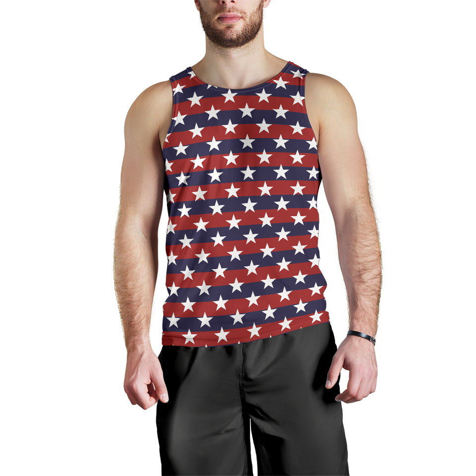 USA Star Pattern Background Men Tank Top