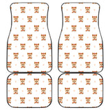 Yorkshire Terrier Pattern Print Design 03 Front and Back Car Mats