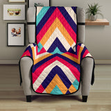 Zigzag Chevron Pattern Background Chair Cover Protector