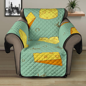 Cheese Pattern Background Recliner Cover Protector