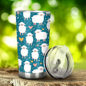 Sheep Heart Pattern Tumbler