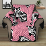 Zebra Head Pattern Recliner Cover Protector