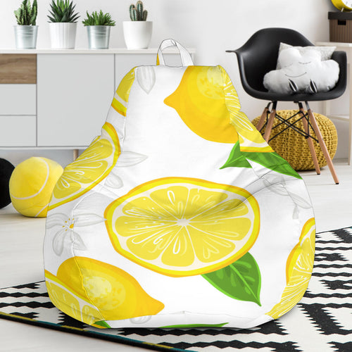 Lemon Flower Pattern Bean Bag Cover